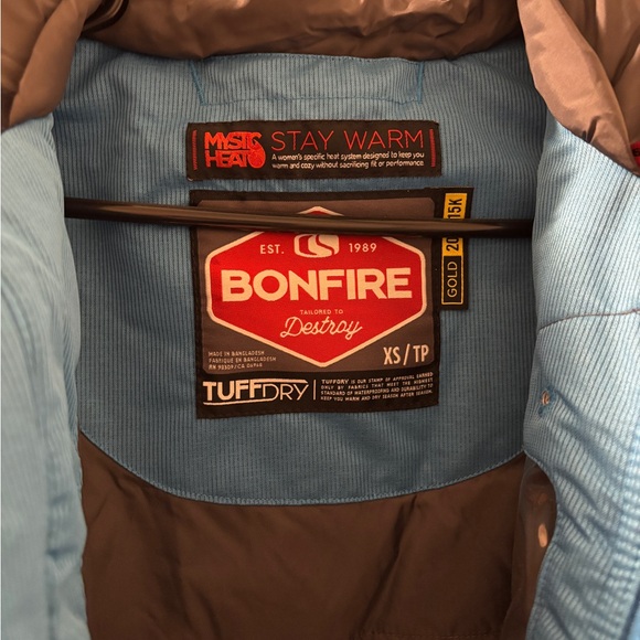 Women’s Snowboard Coat Bonfire TuffDry Mystic Heat - GOLD 20k-15k - Picture 10 of 12